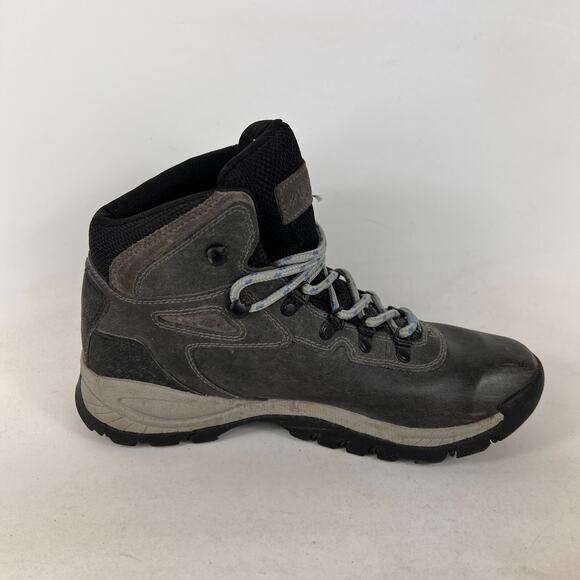 Columbia newton ridge plus size 9 grey leather waterproof athletic hiking boots - Picture 3 of 11